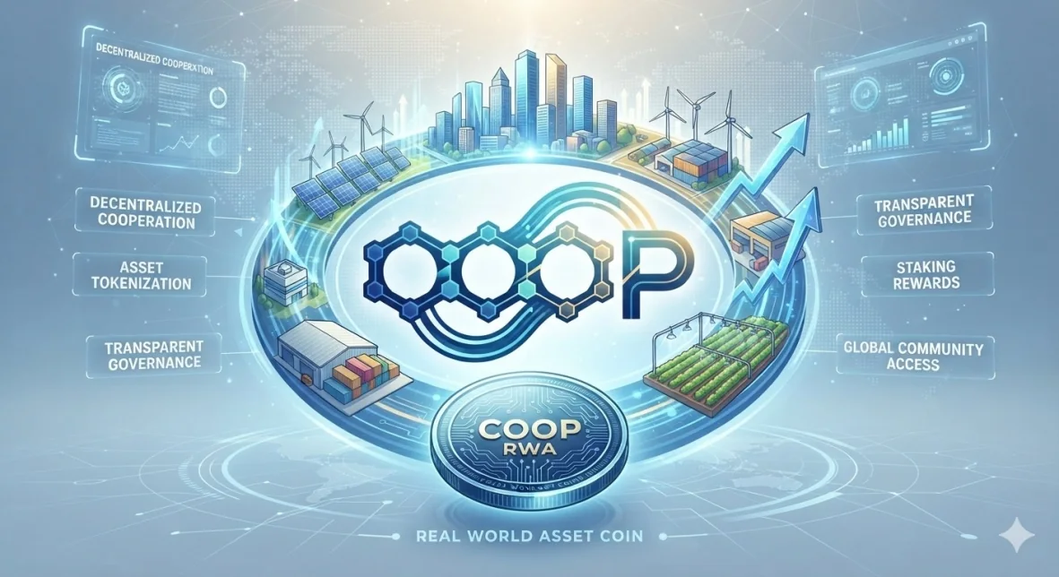 COOP RWA ecosystem with real estate, energy, logistics and agriculture